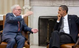 Warren Buffett en Barack Obama